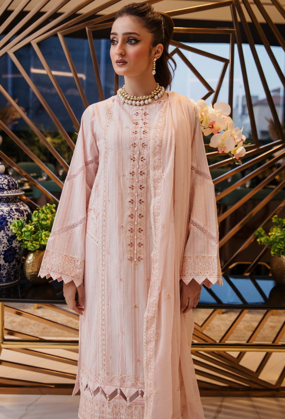 Vouge by Humdum Embroidered Lawn Unstitched 3Pc Suit D-01