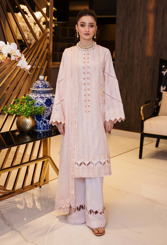 Vouge by Humdum Embroidered Lawn Unstitched 3Pc Suit D-01