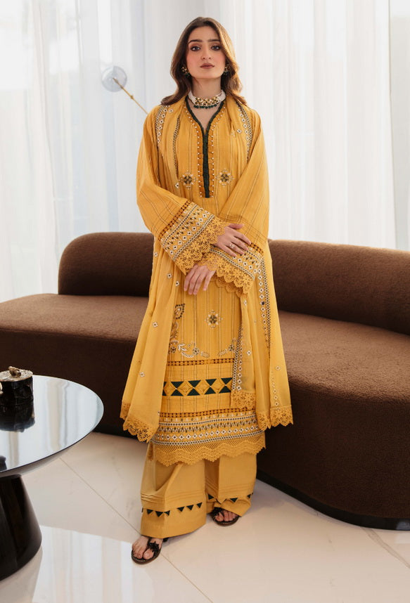Vouge by Humdum Embroidered Lawn Unstitched 3Pc Suit D-02