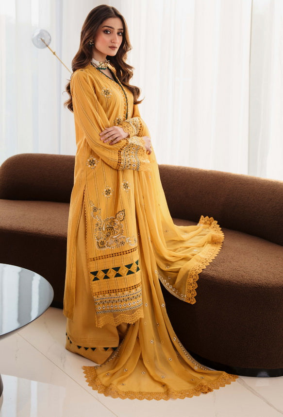 Vouge by Humdum Embroidered Lawn Unstitched 3Pc Suit D-02