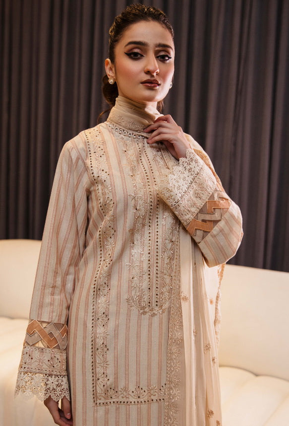 Vouge by Humdum Embroidered Lawn Unstitched 3Pc Suit D-06
