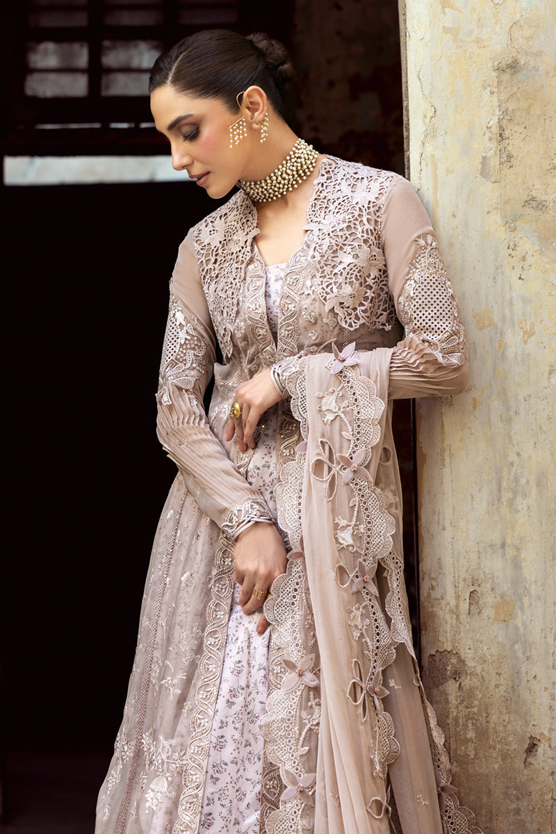 Qalamkar Embroidered Luxury Chiffon Unstitched 3Pc Suit WC-01 AISLA