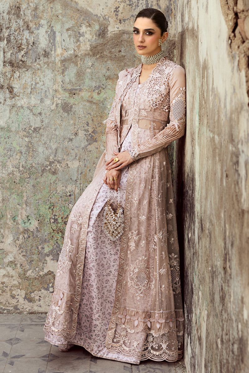 Qalamkar Embroidered Luxury Chiffon Unstitched 3Pc Suit WC-01 AISLA