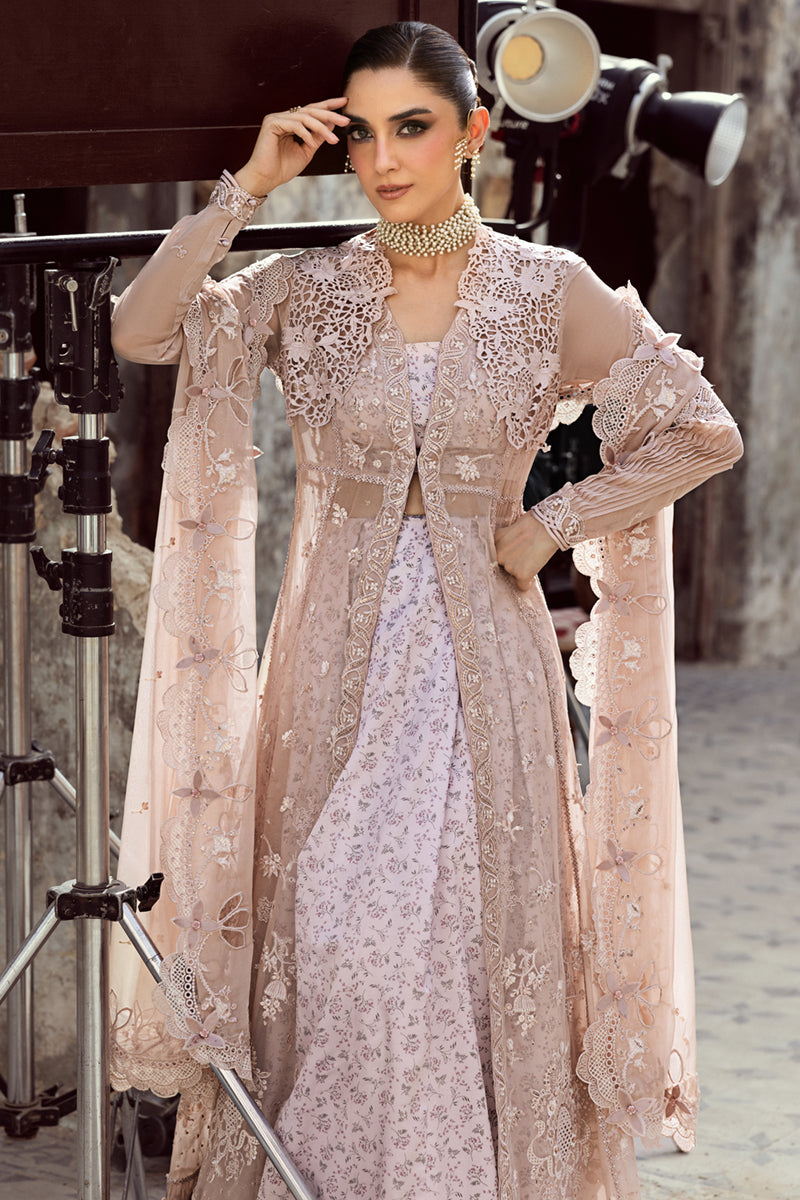 Qalamkar Embroidered Luxury Chiffon Unstitched 3Pc Suit WC-01 AISLA