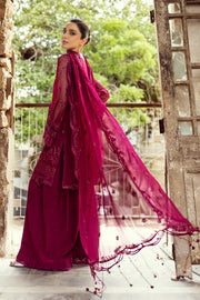 Qalamkar Embroidered Luxury Chiffon Unstitched 3Pc Suit WC-02 SIOFE