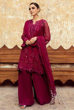 Qalamkar Embroidered Luxury Chiffon Unstitched 3Pc Suit WC-02 SIOFE