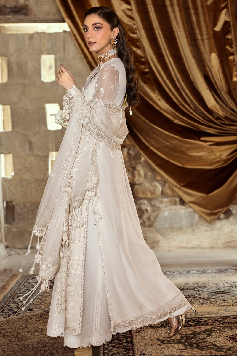 Qalamkar Embroidered Luxury Chiffon Unstitched 3Pc Suit WC-03 ROISE