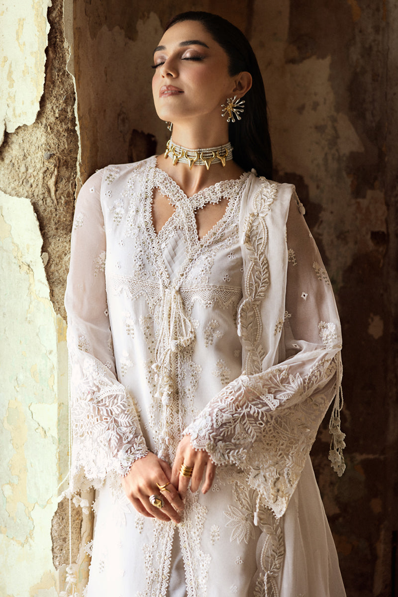 Qalamkar Embroidered Luxury Chiffon Unstitched 3Pc Suit WC-03 ROISE