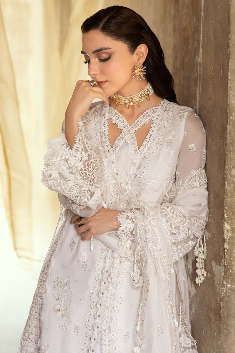 Qalamkar Embroidered Luxury Chiffon Unstitched 3Pc Suit WC-03 ROISE