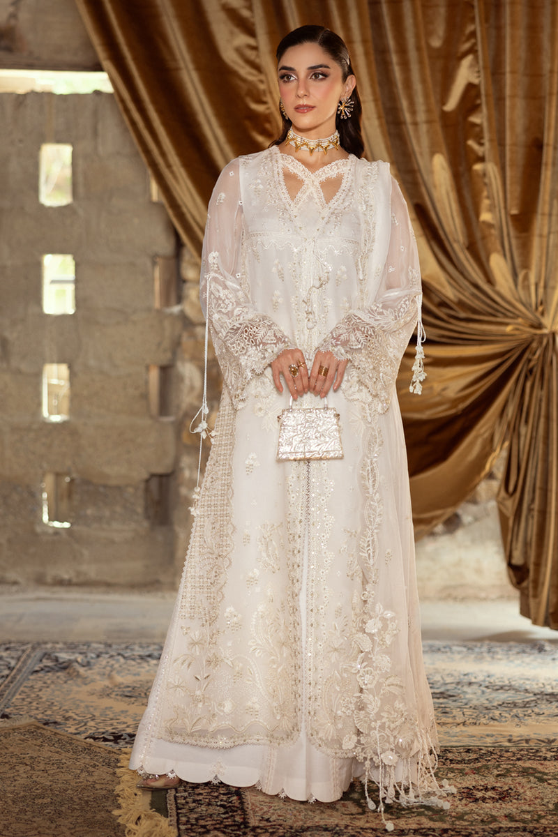 Qalamkar Embroidered Luxury Chiffon Unstitched 3Pc Suit WC-03 ROISE
