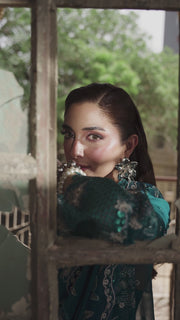 Qalamkar Embroidered Luxury Chiffon Unstitched 3Pc Suit WC-04 NESSA