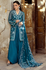 Qalamkar Embroidered Luxury Chiffon Unstitched 3Pc Suit WC-04 NESSA