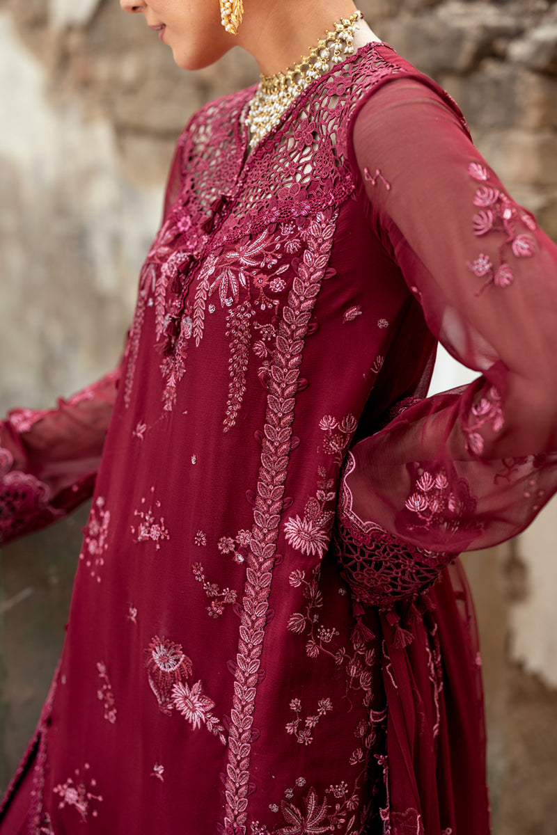 Qalamkar Embroidered Luxury Chiffon Unstitched 3Pc Suit WC-06 JAYNE