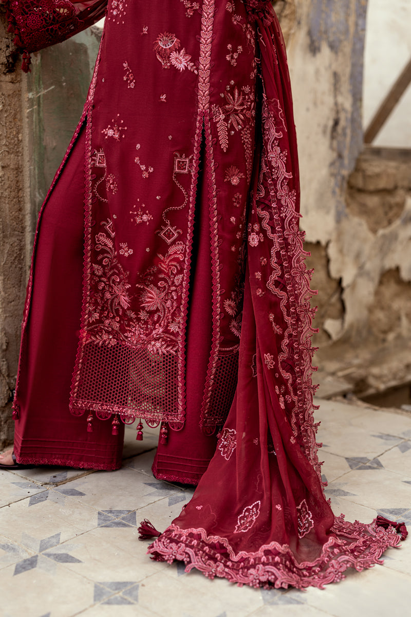 Qalamkar Embroidered Luxury Chiffon Unstitched 3Pc Suit WC-06 JAYNE