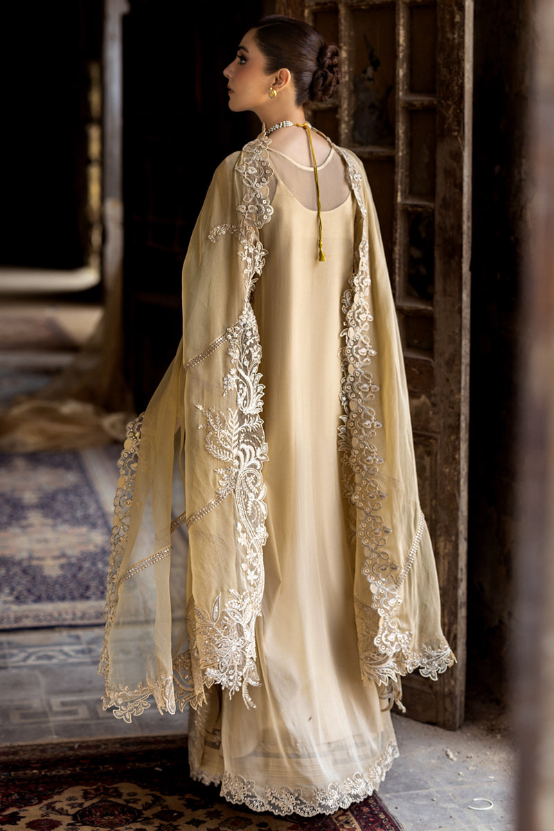 Qalamkar Embroidered Luxury Chiffon Unstitched 3Pc Suit WC-07 HEELA