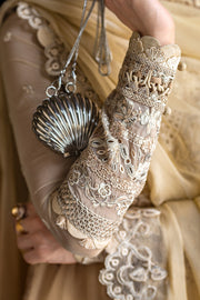 Qalamkar Embroidered Luxury Chiffon Unstitched 3Pc Suit WC-07 HEELA