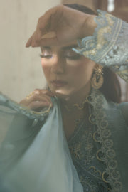 Qalamkar Embroidered Luxury Chiffon Unstitched 3Pc Suit WC-08 VEVIN