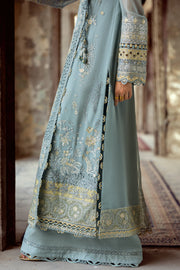 Qalamkar Embroidered Luxury Chiffon Unstitched 3Pc Suit WC-08 VEVIN