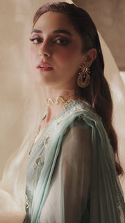 Qalamkar Embroidered Luxury Chiffon Unstitched 3Pc Suit WC-08 VEVIN