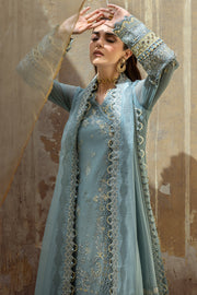 Qalamkar Embroidered Luxury Chiffon Unstitched 3Pc Suit WC-08 VEVIN