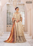 AIK Atelier Wedding Festive Embroidered Kundan Zari Unstitched 3Pc Suit LOOK-01