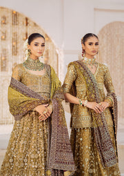 AIK Atelier Wedding Festive Embroidered Net Unstitched 3Pc Suit LOOK-04