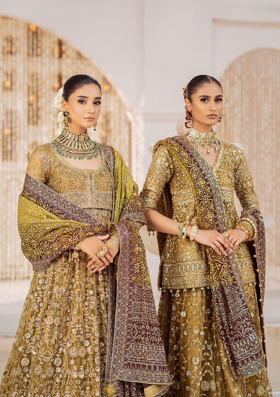 AIK Atelier Wedding Festive Embroidered Net Unstitched 3Pc Suit LOOK-04