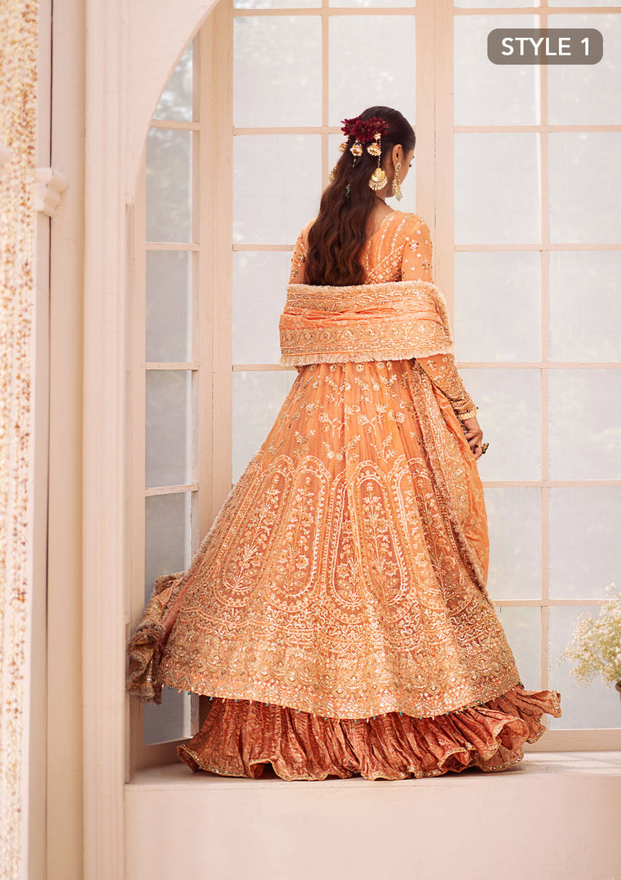 AIK Atelier Wedding Festive Embroidered Chiffon Unstitched 3Pc Suit LOOK-06