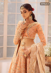 AIK Atelier Wedding Festive Embroidered Chiffon Unstitched 3Pc Suit LOOK-06