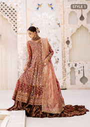 AIK Atelier Wedding Festive Embroidered Zari Net Unstitched 3Pc Suit LOOK-08