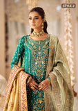 AIK Atelier Wedding Festive Embroidered Silk Unstitched 3Pc Suit LOOK-09