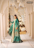 AIK Atelier Wedding Festive Embroidered Silk Unstitched 3Pc Suit LOOK-09