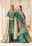 AIK Atelier Wedding Festive Embroidered Silk Unstitched 3Pc Suit LOOK-09