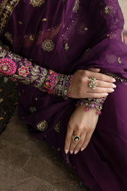 Maria.B Soiree Embroidered Chiffon Unstitched Saree WF-09-01