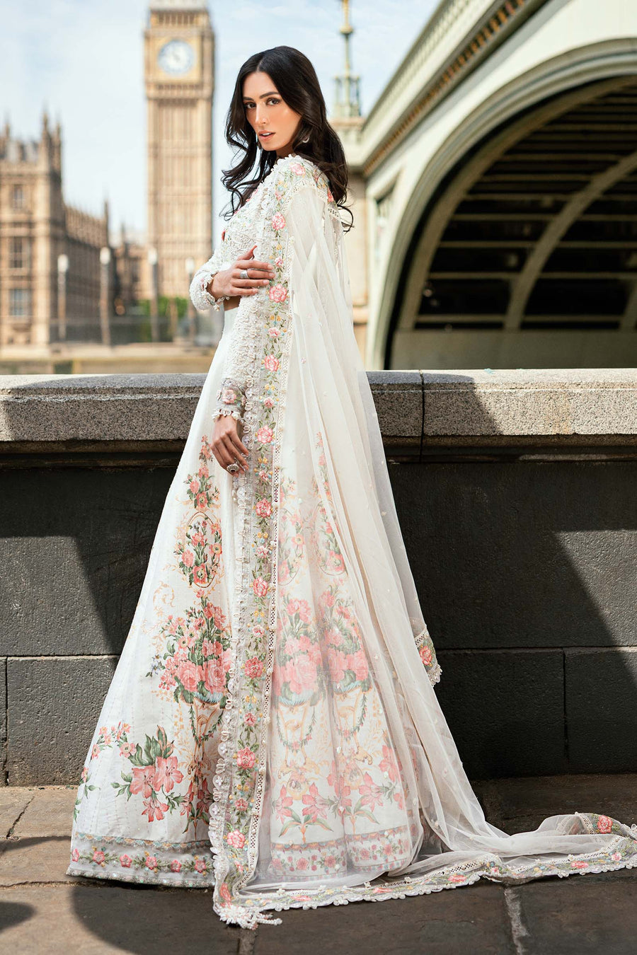 Maria.B Soiree Embroidered Raw Silk Unstitched 3Pc Suit WF-09-02