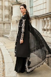 Maria.B Soiree Embroidered Raw Silk Unstitched 3Pc Suit WF-09-03