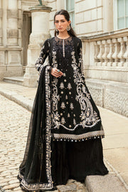 Maria.B Soiree Embroidered Raw Silk Unstitched 3Pc Suit WF-09-03