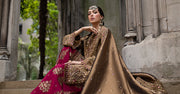 Maria.B Soiree Embroidered Raw Silk Unstitched 3Pc Suit WF-09-04