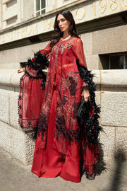 Maria.B Soiree Embroidered Organza Unstitched 3Pc Suit WF-09-06
