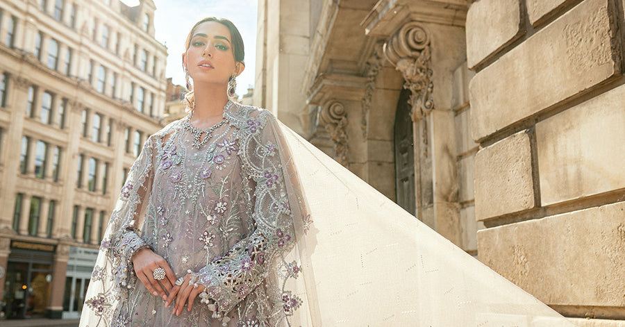 Maria.B Soiree Embroidered Net Unstitched 3Pc Suit WF-09-07