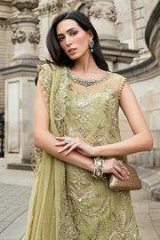 Maria.B Soiree Embroidered Raw Silk Unstitched 3Pc Suit WF-09-08