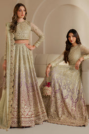 Jazmin Wedding Formal Embroidered Chiffon Unstitched 3Pc Suit WF'25-01