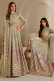 Jazmin Wedding Formal Embroidered Chiffon Unstitched 3Pc Suit WF'25-01