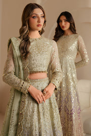 Jazmin Wedding Formal Embroidered Chiffon Unstitched 3Pc Suit WF'25-01