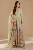 Jazmin Wedding Formal Embroidered Chiffon Unstitched 3Pc Suit WF'25-01