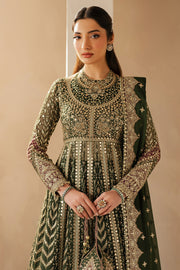 Jazmin Wedding Formal Embroidered Chiffon Unstitched 3Pc Suit WF'25-02