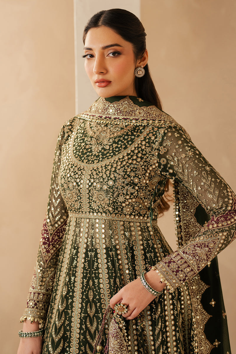 Jazmin Wedding Formal Embroidered Chiffon Unstitched 3Pc Suit WF'25-02