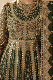 Jazmin Wedding Formal Embroidered Chiffon Unstitched 3Pc Suit WF'25-02