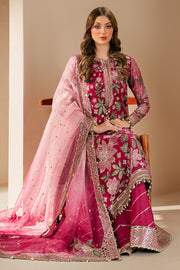 Jazmin Wedding Formal Embroidered Chiffon Unstitched 3Pc Suit WF'25-03