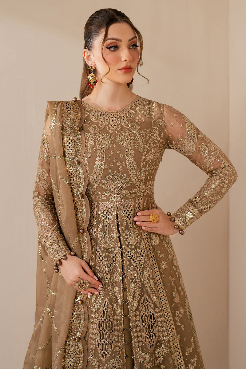 Jazmin Wedding Formal Embroidered Chiffon Unstitched 3Pc Suit WF'25-04
